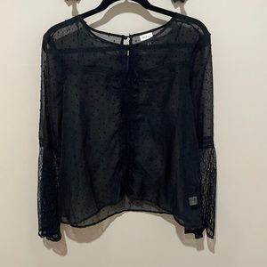 Black lace shirt